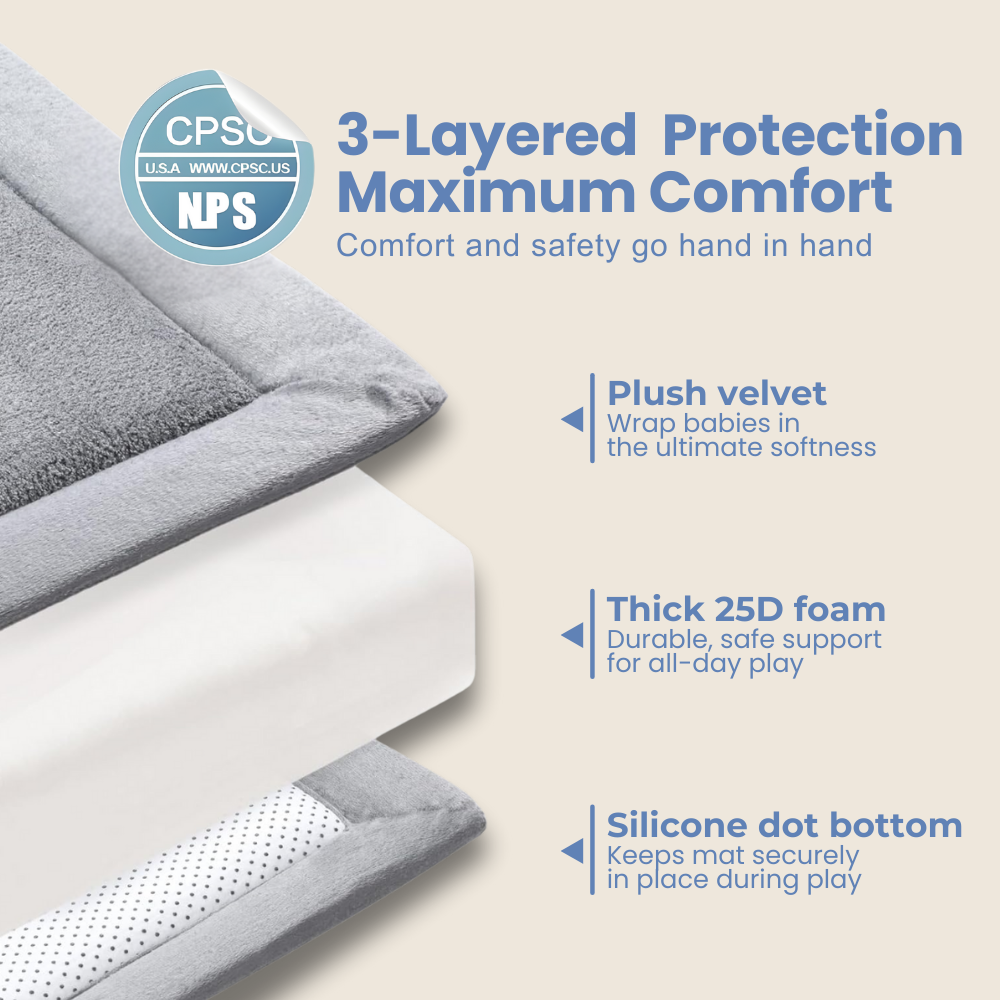 Truviona™ Fall Safe Baby to Kids Play Mat