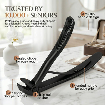 TruviClip® Nail Clipper for Seniors | Cuts Thick Nails With Less Effort