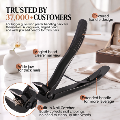 TruviClip® Nail Clipper for Big Guys | Thick Nails, Less Effort