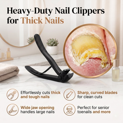 TruviClip® Nail Clipper for Seniors | Cuts Thick Nails With Less Effort