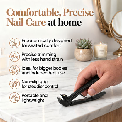 TruviClip® Nail Clipper for Big Guys | Thick Nails, Less Effort