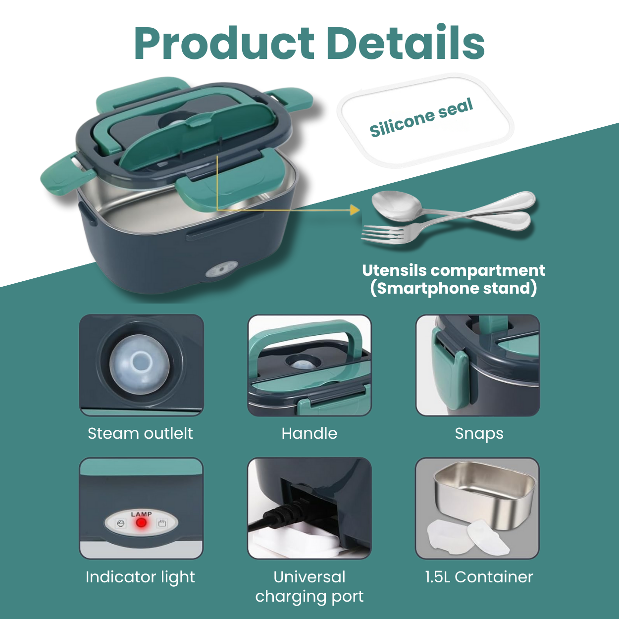 Heated LunchBox for Truckers, Drivers & Office Workers