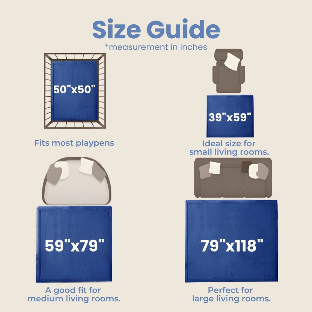 Truviona™ Fall Safe Baby to Kids Play Mat